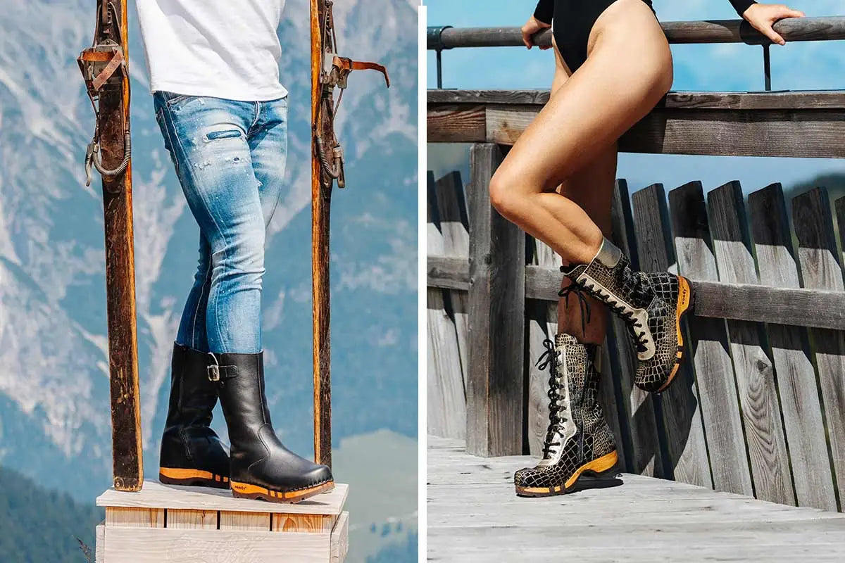 Ganzjahres Clogs, Holzclog bestellen. Holzschuhe, Holz Clog kaufen. Holz Schuhe bestellen, Schuhe mit biegsamer Holzsohle. Sabots, Mulen, Klompen, Clogs bestellen, Holzclogs, Woody Schuhe Österreich. Schuhe mit Holzsohle. Holz Schuhe kaufen.