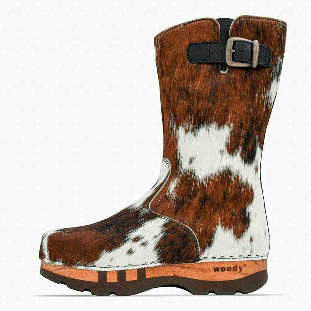 Sandro Fell – Herren Fellstiefel mit biegsamer Holzsohle