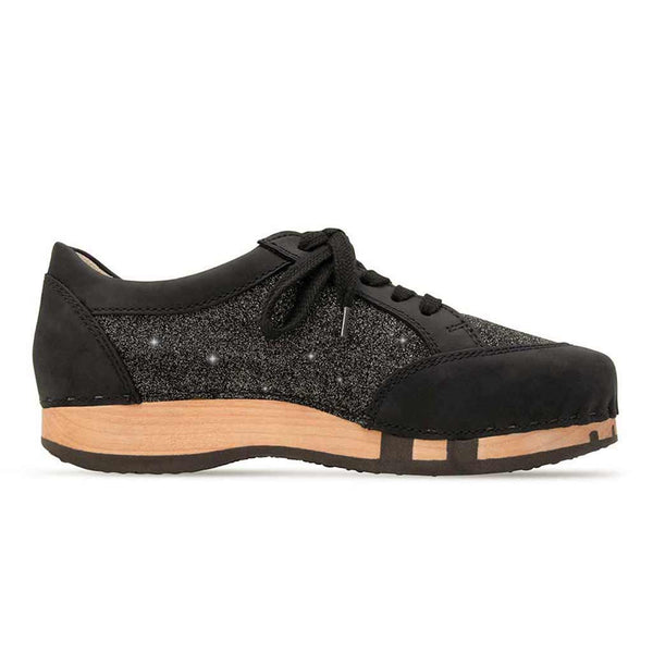 Clogs Damen Sneaker Mary Schwarz glitzer woody Schuhe, Damen Sneaker Clogs, glitzer Damenclogs Clogs Damen Sneaker Mary Schwarz glitzer woody Schuhe, Damen Sneaker Clogs, Damenclogs glitzer - schwarzer Sneaker
