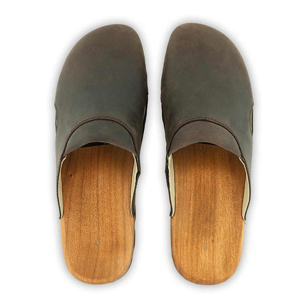 Damenclogs Herrenclogs Lissabon caffe unisex woody Schuhe Clog lissabon, arbeits-clogs unisex und biegsamer nachhaltiger holzsohle, farbe: caffe (barun), holzclogs woody, woody schuhe, woody shoes, handgemachte holzschuhe aus österreich, kärnten