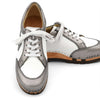 abby, clog sneakers damen mit biegsamer nachhaltiger holzsohle, farbe: titan-weiss, holzclogs woody, woody schuhe, woody shoes, handgemachte holzschuhe, sommerliche terrasse, garten