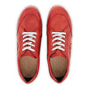 abby, clog sneakers damen mit biegsamer nachhaltiger holzsohle, farbe: rosso (rot), holzclogs woody, woody schuhe, woody shoes, handgemachte holzschuhe aus österreich, kärnten