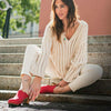 Holzschuhe kaufen von woody Schuhe. Damen Clogs mit der biegsamen Holzsohle. Holzschuhe, Holz Clog kaufen. Holz Schuhe bestellen