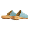 anja-farbe: baby-blue_clogs pantoletten damen mit biegsamer nachhaltiger weidenholzsohle, holzclogs woody, woody schuhe, woody shoes, handgemachte holzschuhe aus österreich, kärnten