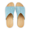 anja-farbe: baby-blue_clogs pantoletten damen mit biegsamer nachhaltiger weidenholzsohle, holzclogs woody, woody schuhe, woody shoes, handgemachte holzschuhe aus österreich, kärnten