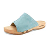 anja-farbe: baby-blue_clogs pantoletten damen mit biegsamer nachhaltiger weidenholzsohle, holzclogs woody, woody schuhe, woody shoes, handgemachte holzschuhe aus österreich, kärnten