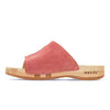 anja-farbe: flamingo_clogs pantoletten damen mit biegsamer nachhaltiger weidenholzsohle, holzclogs woody, woody schuhe, woody shoes, handgemachte holzschuhe aus österreich, kärnten