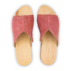 anja-farbe: flamingo_clogs pantoletten damen mit biegsamer nachhaltiger weidenholzsohle, holzclogs woody, woody schuhe, woody shoes, handgemachte holzschuhe aus österreich, kärnten
