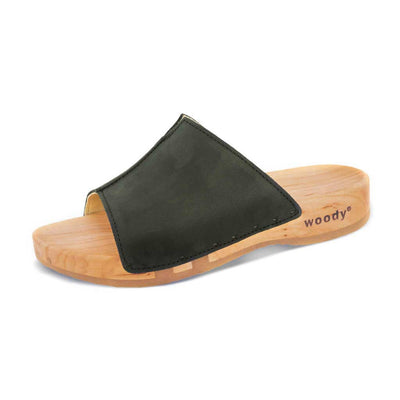 anja-farbe: nero (schwarz)_clogs pantoletten damen mit biegsamer nachhaltiger weidenholzsohle, holzclogs woody, woody schuhe, woody shoes, handgemachte holzschuhe aus österreich, kärnten