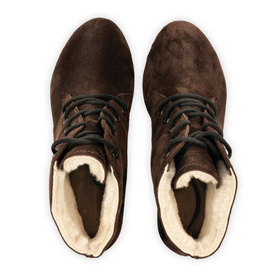 [Chocolate] anne clog stiefelette damen anne woody holzschuhe. ankle boots gefüttert, damenstiefel, stiefel, damenclogs mit flexibler, biegsamer holzsohle. holzclogs, clogs damen knöchel stiefel, damen clogs mit fussbett. ankleboots holz schuhe, holzclog, holzschuhe kaufen, farbe: chocolate (braun)