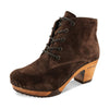 [Chocolate] anne clog stiefelette damen anne woody holzschuhe. ankle boots gefüttert, damenstiefel, stiefel, damenclogs mit flexibler, biegsamer holzsohle. holzclogs, clogs damen knöchel stiefel, damen clogs mit fussbett. ankleboots holz schuhe, holzclog, holzschuhe kaufen, farbe: chocolate (braun)