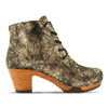 [Noirgold] anne clog stiefelette damen anne woody holzschuhe. ankle boots gefüttert, damenstiefel, stiefel, damenclogs mit flexibler, biegsamer holzsohle. holzclogs, clogs damen knöchel stiefel, damen clogs mit fussbett. ankleboots holz schuhe, holzclog, holzschuhe kaufen, farbe: noirgold (gold mit schwarzen cracks)