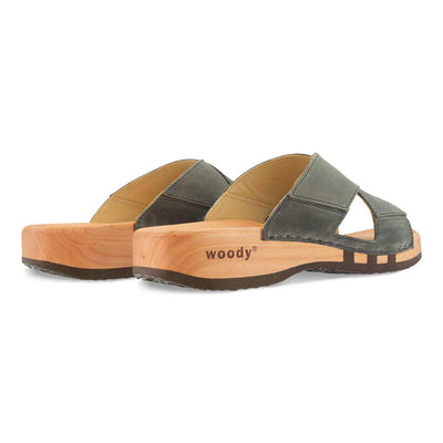 carlo - biegsamer nachhaltiger holzsohle, der bestseller, holzclogs woody, woody schuhe, woody shoes, handgemachte holzschuhe aus österreich, kärnten, farbe: bleir (Blei-Grau)