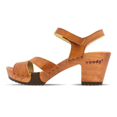[Safor] carmen, farbe: safor (brau)_clogs sandalen damen mit biegsamer nachhaltiger weidenholzsohle und knöchelriemchen, holzclogs woody, woody schuhe, woody shoes, handgemachte holzschuhe aus österreich, kärnten