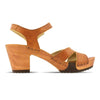 [Safor] carmen, farbe: safor (brau)_clogs sandalen damen mit biegsamer nachhaltiger weidenholzsohle und knöchelriemchen, holzclogs woody, woody schuhe, woody shoes, handgemachte holzschuhe aus österreich, kärnten