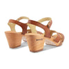 [Safor] carmen, farbe: safor (brau)_clogs sandalen damen mit biegsamer nachhaltiger weidenholzsohle und knöchelriemchen, holzclogs woody, woody schuhe, woody shoes, handgemachte holzschuhe aus österreich, kärnten