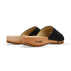 Cherin – elegante Damen Clog Pantolette mit biegsamer Sohle – Farbe: Glitzernd in Schwarz