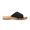 Cherin – elegante Damen Clog Pantolette mit biegsamer Sohle – Farbe: Glitzernd in Schwarz