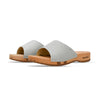 Cherin – elegante Damen Clog Pantolette mit biegsamer Sohle – Farbe: Glitzernd in Silber