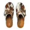 claudia, farbe: fell natur_clogs pantolette damen mit absatz auf biegsamer nachhaltiger weidenholzsohle, holzclogs woody, woody schuhe, woody shoes, handgemachte holzschuhe aus österreich, kärnten
