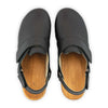 cornelia, farbe: schwarz_clogs damen, arbeitsschuh mit biegsamer nachhaltiger weidenholzsohle, holzclogs woody, woody schuhe, woody shoes, handgemachte holzschuhe aus österreich, kärnten