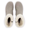 elke, clog stiefel damen mit biegsamer nachhaltiger holzsohle, lammfellfutter und kragen, farbe: sabbia (sand), holzclogs woody, woody schuhe, woody shoes, handgemachte holzschuhe aus österreich, kärnten