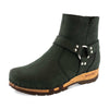 elya, clog stiefelette damen mit biegsamer nachhaltiger holzsohle, farbe: nero (schwarz), holzclogs woody, woody schuhe, woody shoes, handgemachte holzschuhe aus österreich, kärnten