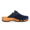 [Navy] erika, farbe: sand alias warm gray_clogs damen mit biegsamer nachhaltiger weidenholzsohle, holzclogs woody, woody schuhe, woody shoes, handgemachte holzschuhe aus österreich, traktor