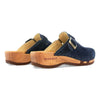 [Navy] erika, farbe: sand alias warm gray_clogs damen mit biegsamer nachhaltiger weidenholzsohle, holzclogs woody, woody schuhe, woody shoes, handgemachte holzschuhe aus österreich, traktor