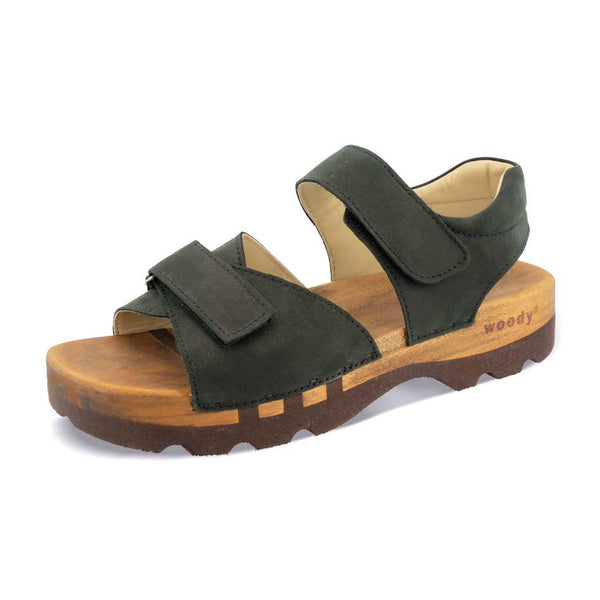 [Nero] Felix Herren Clog Sandale, farbe: nero alias schwarz-sandalen-clogs-herren, mit biegsamer nachhaltiger weidenholzsohle, holzclogs woody, woody schuhe, woody shoes, handgemachte holzschuhe aus österreich, kärnten