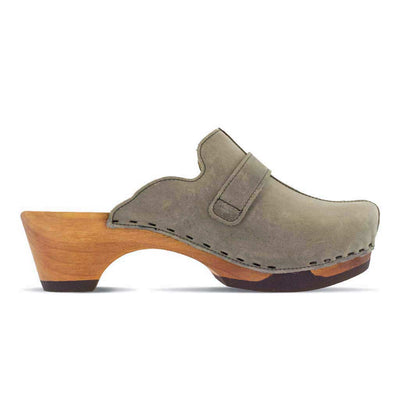 florentina-farbe: jeans (grau), clogs damen mit biegsamer nachhaltiger Holzsohle,holzclogs woody, woody schuhe, woody shoes, handgemachte holzschuhe aus österreich, kärnten