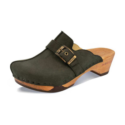 florentina-farbe: nero alias schwarz, clogs damen mit biegsamer nachhaltiger Holzsohle,holzclogs woody, woody schuhe, woody shoes, handgemachte holzschuhe aus österreich, kärnten