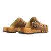 freddy, clogs herren mit biegsamer nachhaltiger Holzsohle, farbe: tabacco-braun, holzclogs woody, woody schuhe, woody shoes, handgemachte holzschuhe aus österreich, kärnten