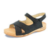 gloria, sandlen clogs damen mit biegsamer nachhaltiger holzsohle, farbe: nero-schwarz, holzclogs woody, woody schuhe, woody shoes, handgemachte holzschuhe aus österreich, kärnten