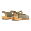 gloria, sandlen clogs damen mit biegsamer nachhaltiger holzsohle, farbe: sand-warm_grey, holzclogs woody, woody schuhe, woody shoes, handgemachte holzschuhe aus österreich, kärnten