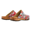 harry, clogs herren mit biegsamer nachhaltiger holzsohle, farbe: kaiser franz joseph (multicolor print), holzclogs woody, woody schuhe, woody shoes, handgemachte holzschuhe aus österreich, kärnten