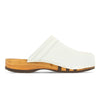 harry, clogs herren mit biegsamer nachhaltiger holzsohle, farbe: weiss, holzclogs woody, woody schuhe, woody shoes, handgemachte holzschuhe aus österreich, kärnten
