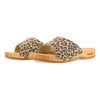 heidi, clogs pantolette damen mit biegsamer nachhaltiger holzsohle, farbe: wildcat (leopard-print), holzclogs woody, woody schuhe, woody shoes, handgemachte holzschuhe aus österreich, kärnten