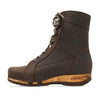 Heike, clog lammfell gefütterter clog stiefel damen mit biegsamer nachhaltiger holzsohle, farbe: caffe, holzclogs woody, woody schuhe, woody shoes, handgemachte holzschuhe aus österreich, kärnten