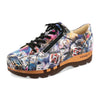 [Sex & Rock'n'Roll] jack, clog sneakers für herren mit biegsamer nachhaltiger holzsohle, farbe: weiss (multicolor-print urban style), holzclogs woody, woody schuhe, woody shoes, handgemachte holzschuhe aus österreich, kärnten