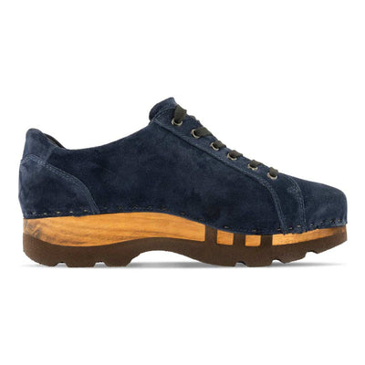 [Navy] jack, clog sneakers für herren mit biegsamer nachhaltiger holzsohle, holzclogs woody, woody schuhe, woody shoes, handgemachte holzschuhe aus österreich, kärnten,farbe: navi (blau)