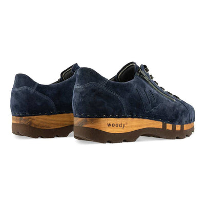 [Navy] jack, clog sneakers für herren mit biegsamer nachhaltiger holzsohle, holzclogs woody, woody schuhe, woody shoes, handgemachte holzschuhe aus österreich, kärnten,farbe: navi (blau)