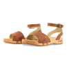 jana, sandalen clogs damen mit biegsamer nachhaltiger holzsohle, farbe: safor (braun), holzclogs woody, woody schuhe, woody shoes, handgemachte holzschuhe aus österreich, kärnten