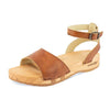 jana, sandalen clogs damen mit biegsamer nachhaltiger holzsohle, farbe: safor (braun), holzclogs woody, woody schuhe, woody shoes, handgemachte holzschuhe aus österreich, kärnten