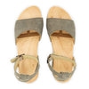 jana, sandalen clogs damen mit biegsamer nachhaltiger holzsohle, farbe: sand-warm_grey, holzclogs woody, woody schuhe, woody shoes, handgemachte holzschuhe aus österreich, kärnten