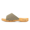 heidi, clogs pantolette damen mit biegsamer nachhaltiger holzsohle, farbe: sand, holzclogs woody, woody schuhe, woody shoes, handgemachte holzschuhe aus österreich, kärnten