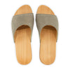 heidi, clogs pantolette damen mit biegsamer nachhaltiger holzsohle, farbe: sand, holzclogs woody, woody schuhe, woody shoes, handgemachte holzschuhe aus österreich, kärnten