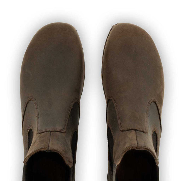 [Caffe] Jutta Damen Clog Stiefelette mit biegsamer nachhaltiger holzsohle, farbe: caffe (braun), der bestseller, holzclogs woody, woody schuhe, woody shoes, handgemachte holzschuhe aus österreich, kärnten