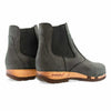 [Grigio] Jutta, clog boots damen mit biegsamer nachhaltiger holzsohle, farbe: grigio, der bestseller, holzclogs woody, woody schuhe, woody shoes, handgemachte holzschuhe aus österreich, kärnten