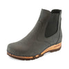 [Grigio] Jutta, clog boots damen mit biegsamer nachhaltiger holzsohle, farbe: grigio, der bestseller, holzclogs woody, woody schuhe, woody shoes, handgemachte holzschuhe aus österreich, kärnten